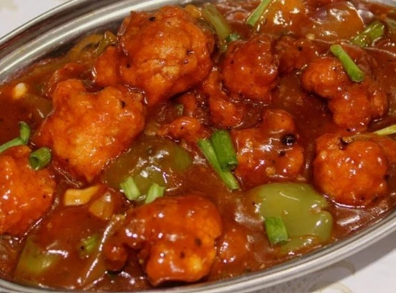 Delicious Gobi Manchurian at New Streets Of India in Edmonton, AB