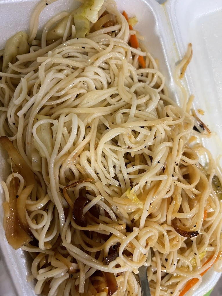 Delicious Hakka Noodles at New Streets Of India in Edmonton, AB